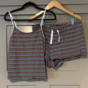 Calvin Klein Multicolor Striped Pajama Set